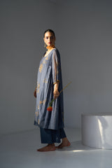 Blue Mansa Kurta set