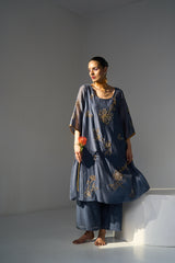 Blue Mansa Kurta set