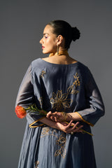 Blue Mansa Kurta set