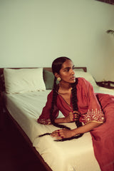 Watermelon and Mango Jaipuri Kurta Set