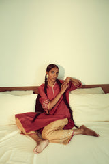 Watermelon and Mango Jaipuri Kurta Set