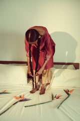 Watermelon and Mango Jaipuri Kurta Set