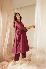 Purple Poornima Kurta Set