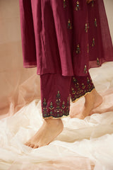 Purple Poornima Kurta Set