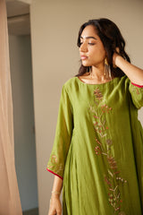 Green Gul Kurta Set