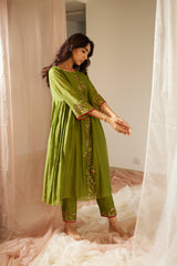 Green Gul Kurta Set