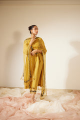 Yellow Abir Kurta Set