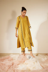 Yellow Abir Kurta Set