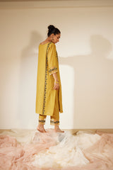 Yellow Abir Kurta Set