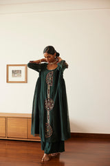 Green Shashi Kurta Set
