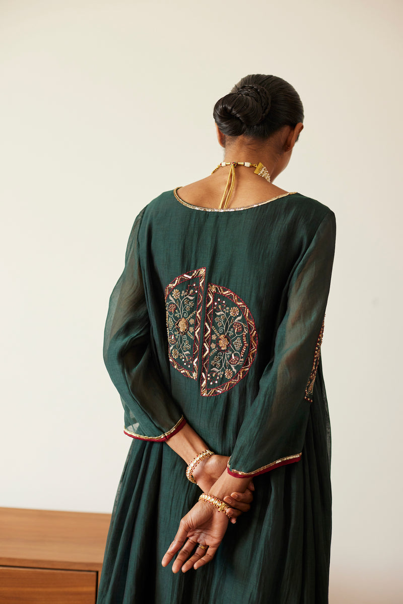 Green Shashi Kurta Set