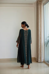 Green Adree Kurta Set