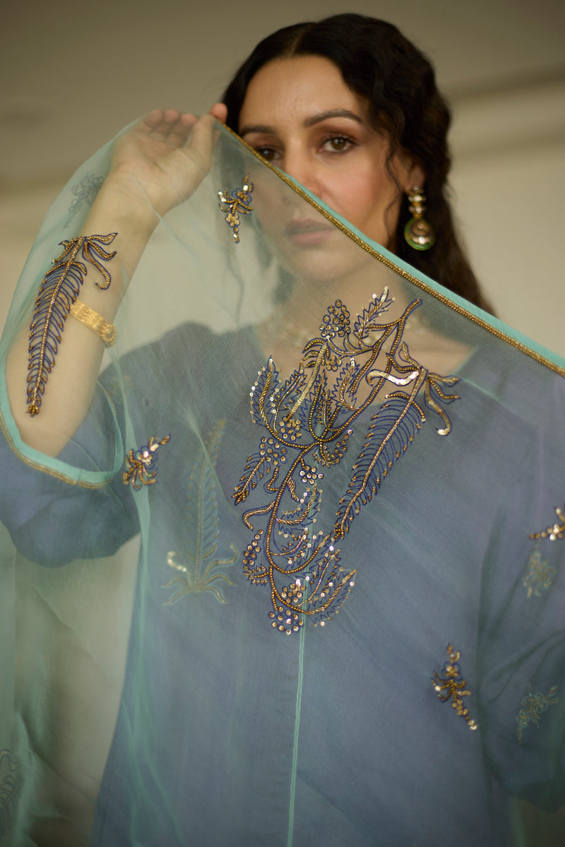 Blue Chhaaya Dupatta