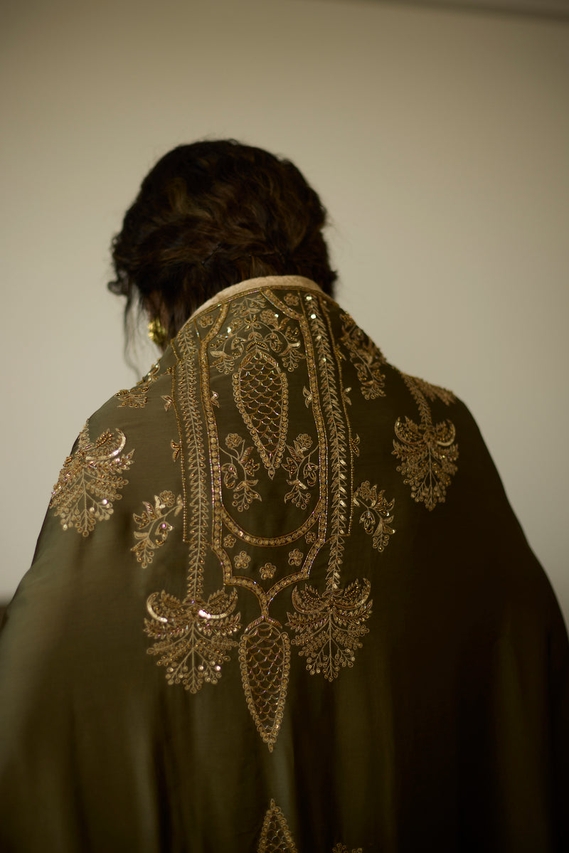 Green Palm Dupatta