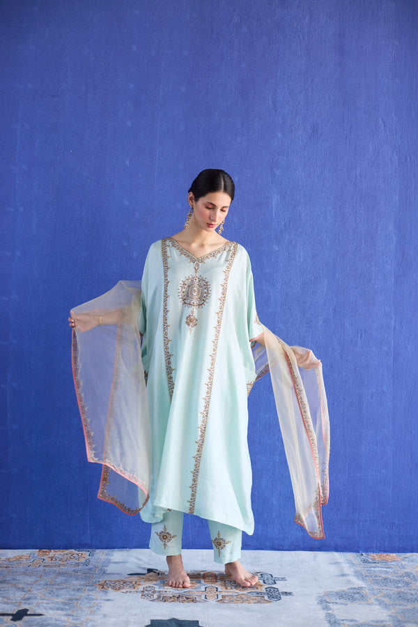 Blue Bindi Kaftan suit
