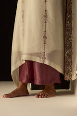 White Rana Kaftan set