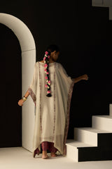 White Rana Kaftan set