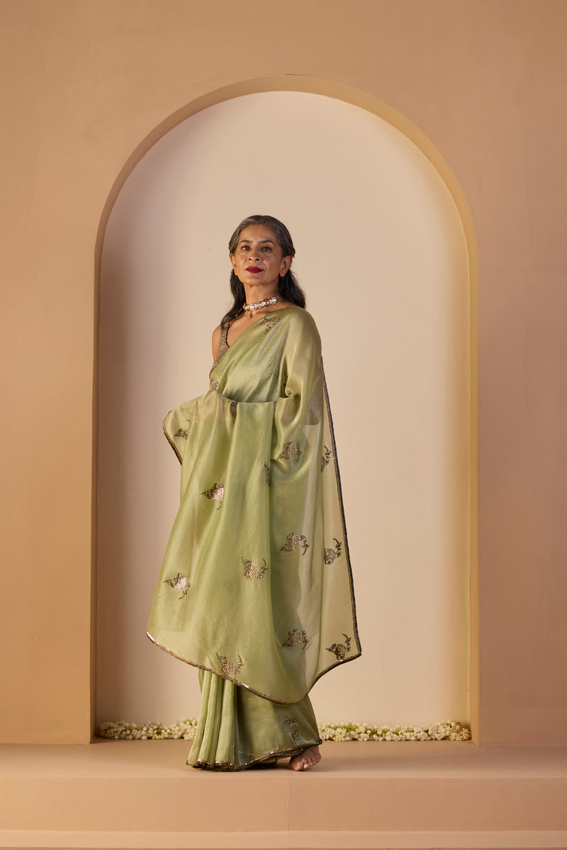 Green Iqra Saree