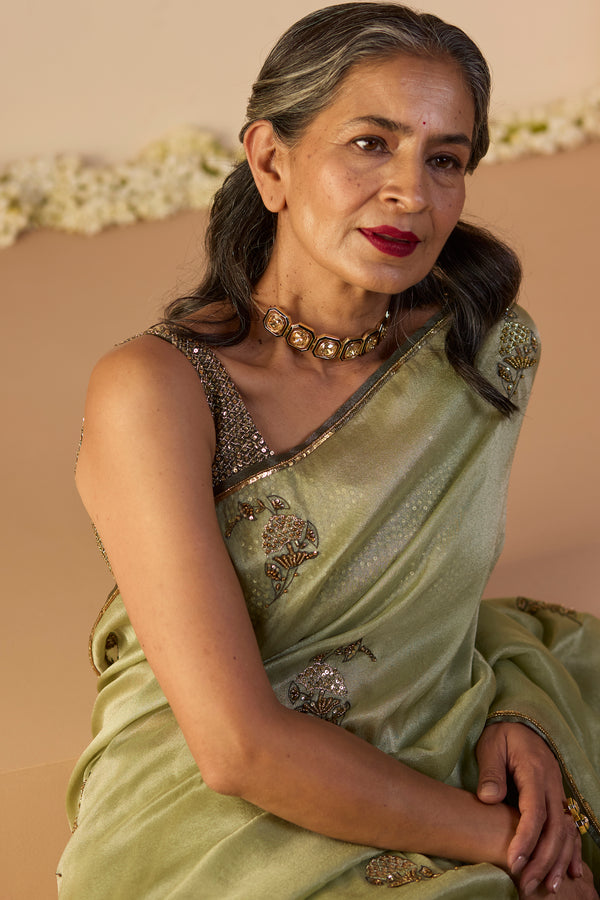 Green Iqra Saree