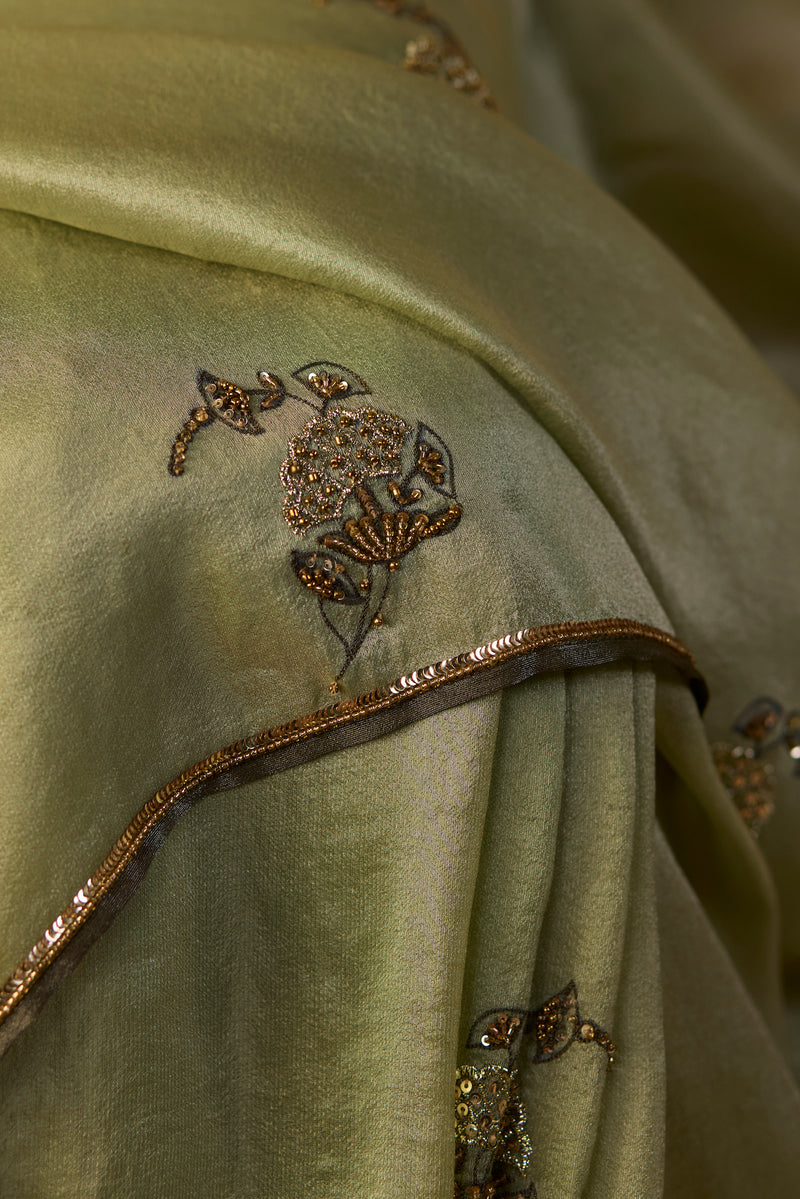 Green Iqra Saree