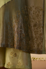 Green Zehra Kaftan set