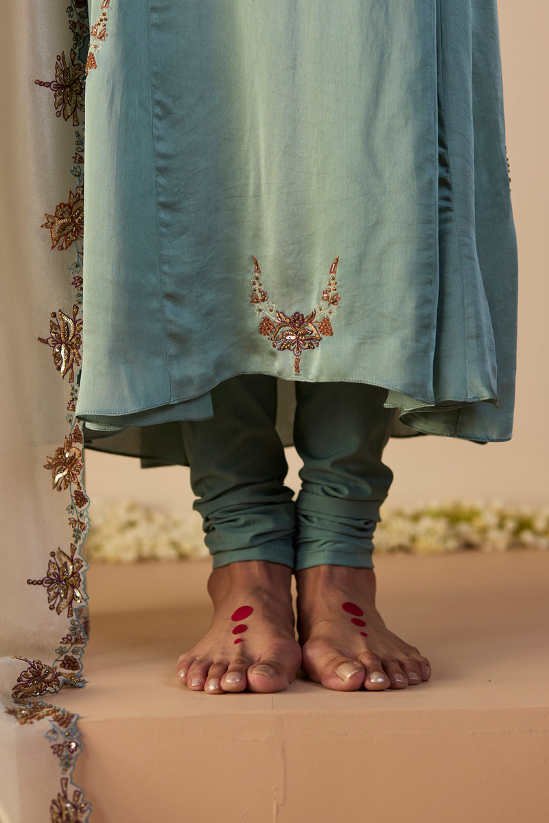 Blue Nazakat Suit
