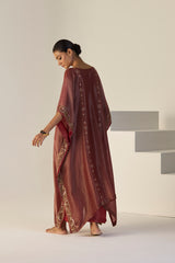 Rust Rana Kaftan set