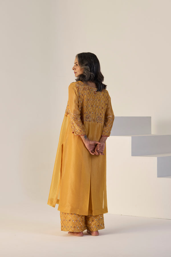 Yellow Badla Suit