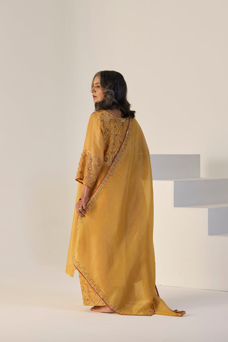 Yellow Badla Suit