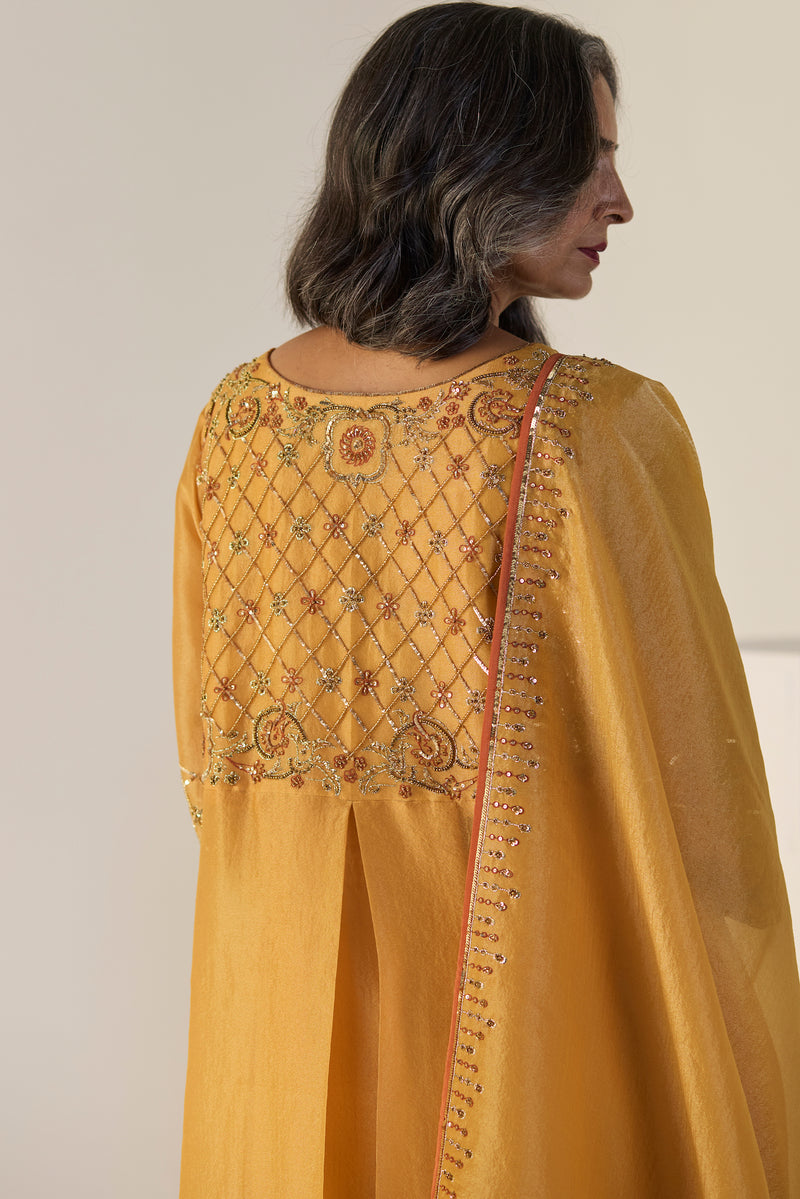 Yellow Badla Suit