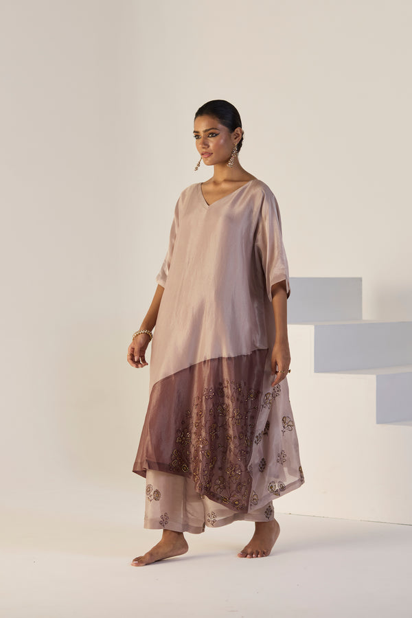 Purple Zehra Kaftan set