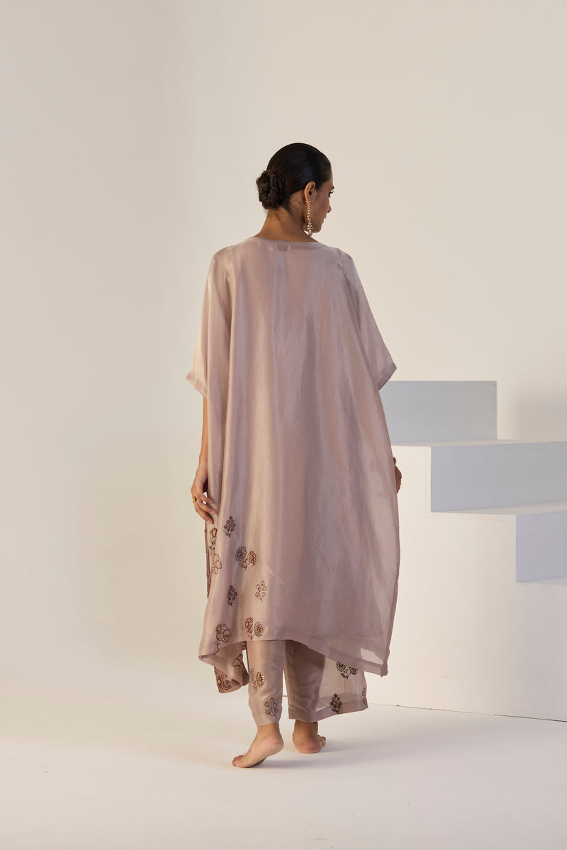 Purple Zehra Kaftan set