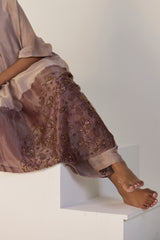 Purple Zehra Kaftan set