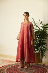 Red Rubaab Kaftan set