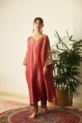 Red Rubaab Kaftan set