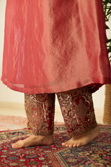 Red Rubaab Kaftan set