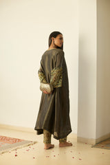 Grey Rubaab Kaftan set