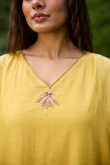 Yellow Sabr kaftan