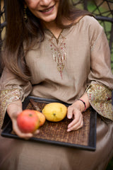 Grey Mehrab kurta set