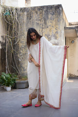 White Sajhili suit
