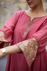 Pink Mehrab kurta set