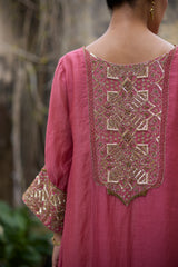 Pink Mehrab kurta set