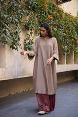 Grey Mehrab kurta set
