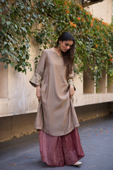 Grey Mehrab kurta set