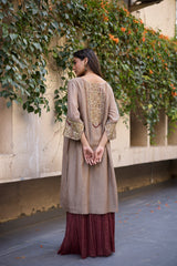 Grey Mehrab kurta set