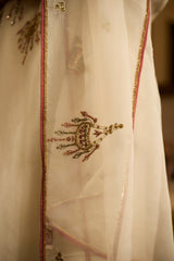 White Phulwari suit
