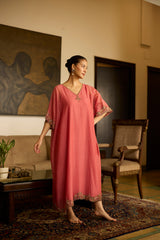 Pink Sabr kaftan