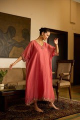 Pink Sabr kaftan