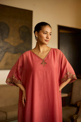 Pink Sabr kaftan