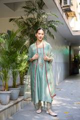 Teal Phulwari suit